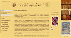 Desktop Screenshot of librairie-ancienne-clagahe.fr