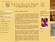 Tablet Screenshot of librairie-ancienne-clagahe.fr